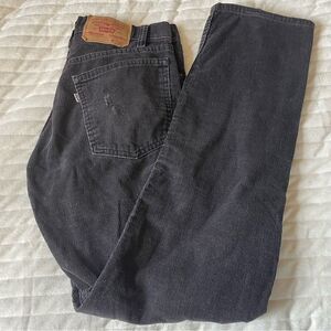 Levi’s Vintage 505 Black Corduroy White Tab 1982 Pants Size 29x31 Unisex Sizing